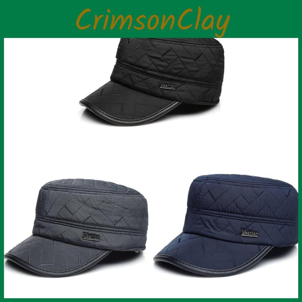 Peaked Vashion Letter Cap Flat Top Hat Outdoor Sports Thickened Ear Protection