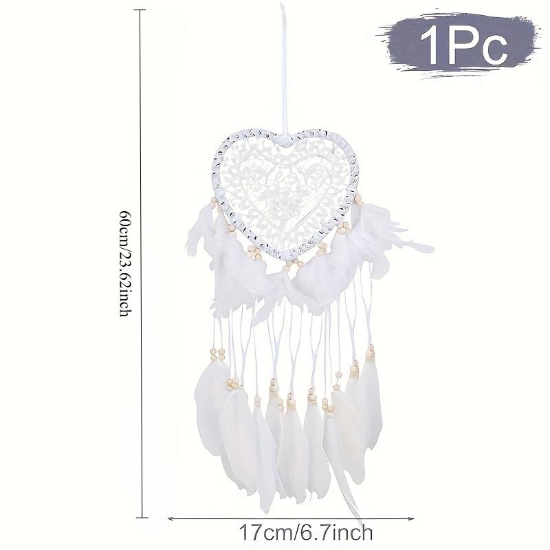 2D Bohemian-style dreamcatcher - Feather tassel decorated wind chimes, home decor, Christmas, Valentine's Day