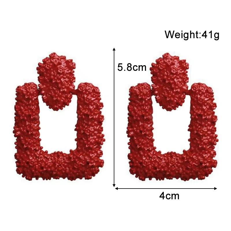 Cercei atârnători de culoare roșie pentru femei, cu pandantive din zirconiu simulat, cercei lungi pentru fete, temperament, cercei tip picătură în formă de inimă, zirconiu