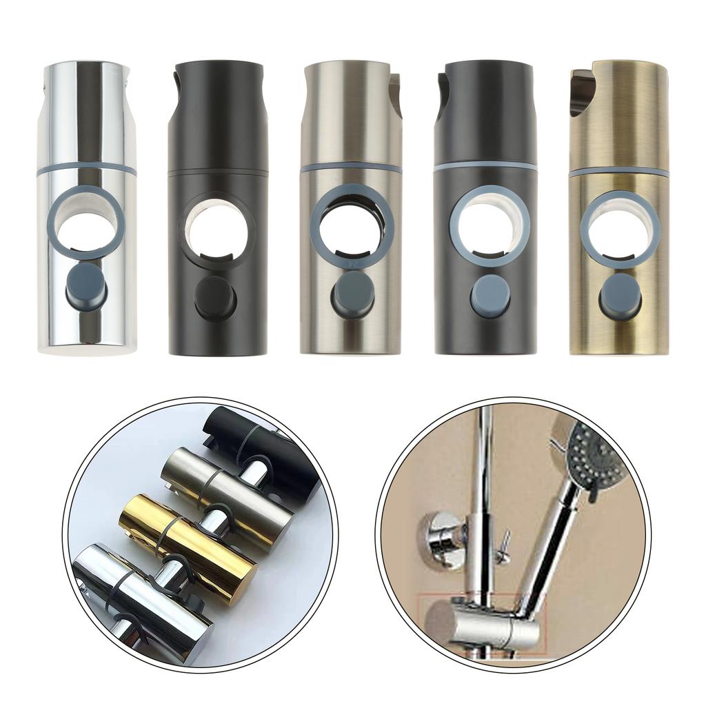5 Colors ABS Replacement Shower Rail Head Holder Adjustable Shower Clip Bracket I11x3.8cm Shower Head Slider Bathroom Products