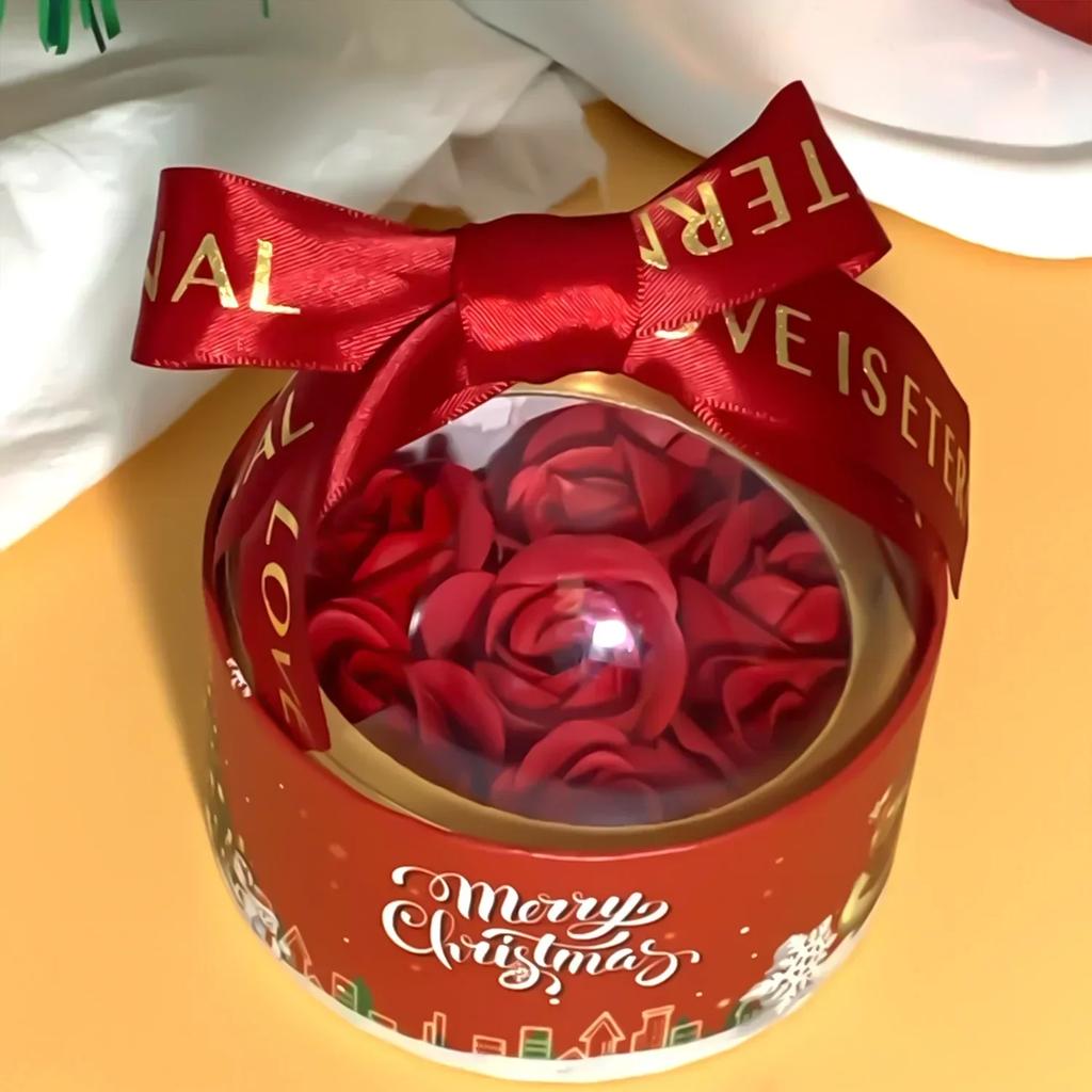 Rose Hug Bucket Hemisphere Round Rose Flower Packaging Box Christmas Valentine Flower Chocolate Box Gift Boxes Party Supplies