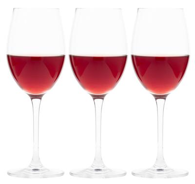 PALLONE Wine Glasses, 250ml, Set of 3, Dishwasher Safe, Shatter-Resistant, Good Design Award Winning, Suitable for Red and White Win