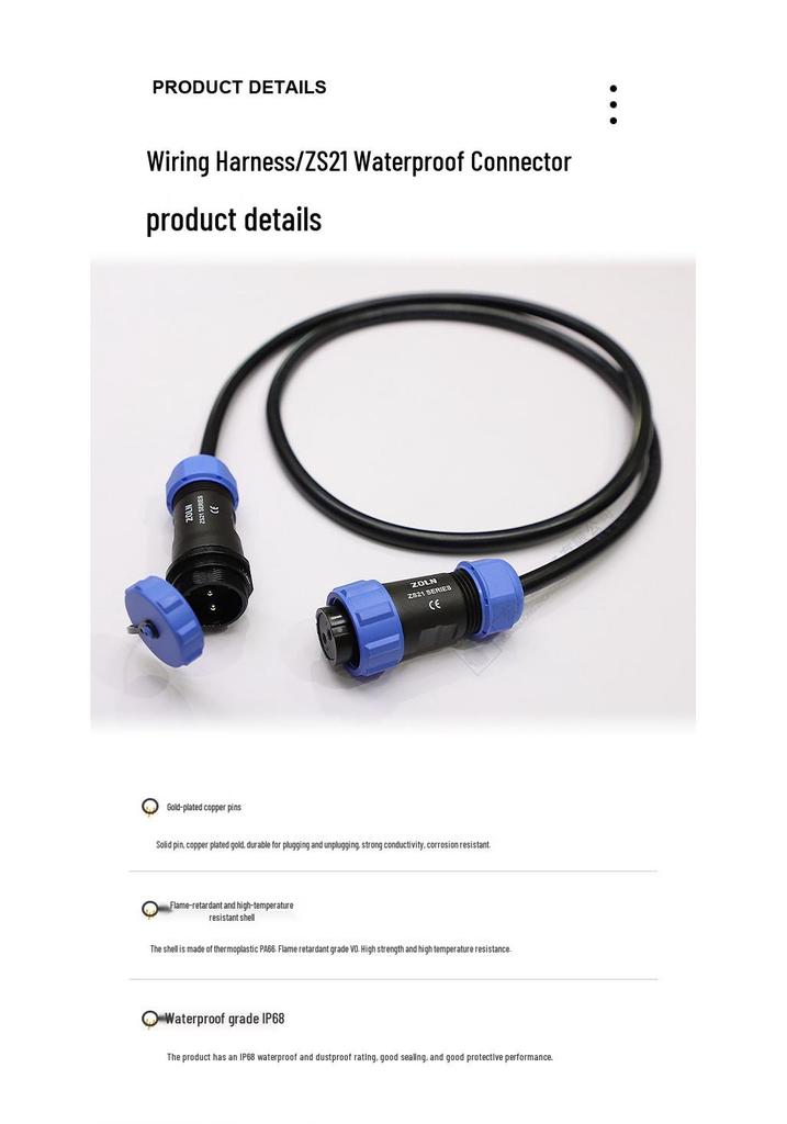 Central Waterproof Power Harness Terminal Block for Industrial Automation