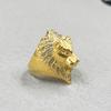 Men's Party Gold Color Creative Domineering Lion King Punk Hip Hop  Birthday Boy Exquisite Fashion Wholesale