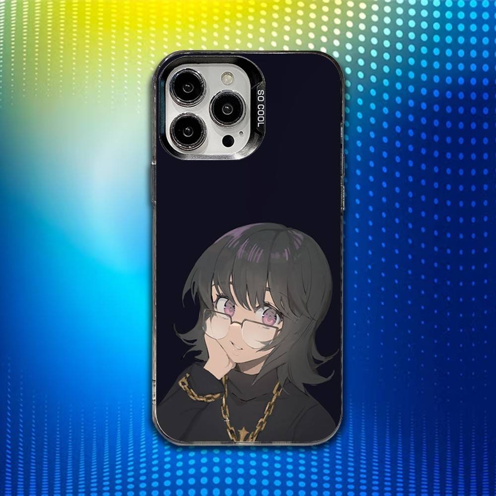 H-Hunter S-Shizuku Anime Phone Case For iPhone 16,15,14,13,12,11,Mini,Pro,SE,MAX White Matte Shockproof Cover