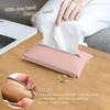 Tissue Bag PU Leather Napkin Holder Papers Box Home Office Living Room Container Dustproof Storage Table Decoration