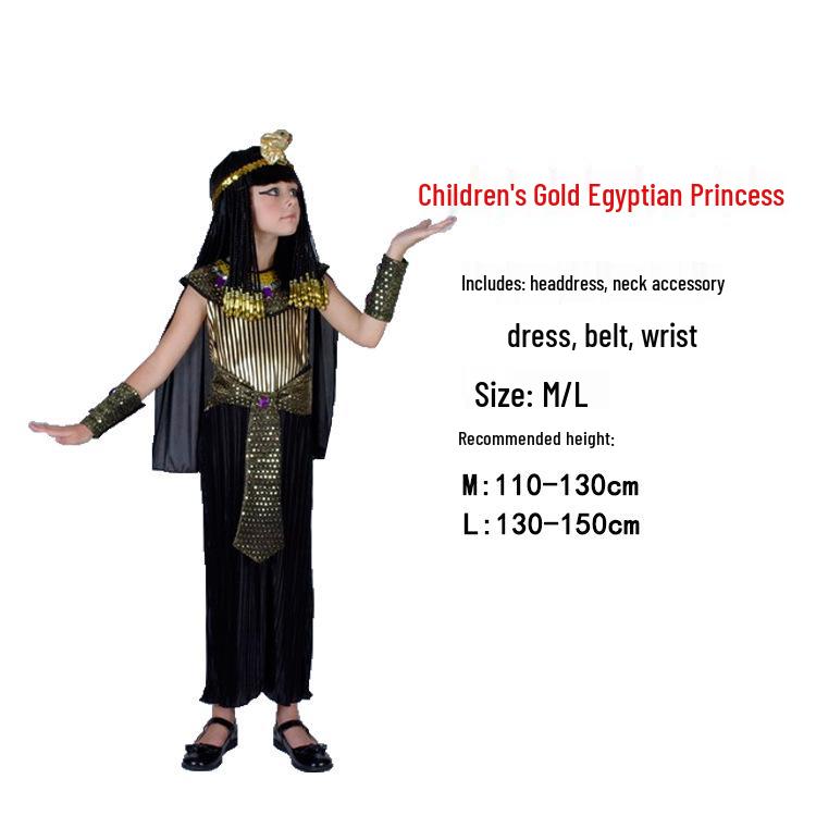 Dětský egyptský a řecký bojovník kostým: Faraon, Kleopatra, Princ, Princezna, Oblečení římské bohyně