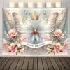 Happy Birthday Butterfly Hanging Living Room, Bedroom, Office and Party Decor Easy Installation Durable Tapestry