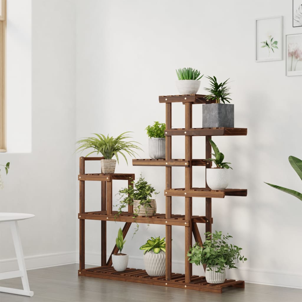 vidaXL Blumenständer 110x25x111 cm Massivholz Tanne