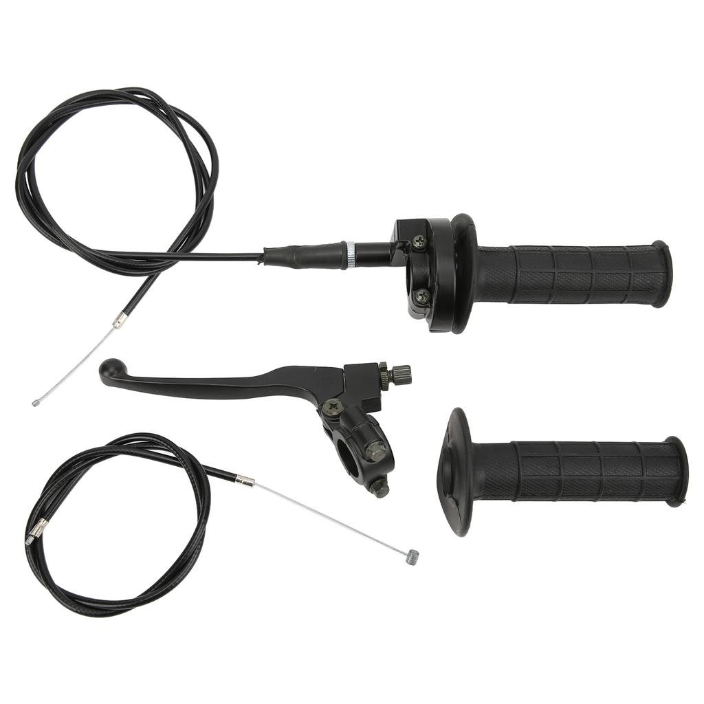 7 8in Throttle Brake Handle Cable Kit Black Matte Texture Replacement for 50cc 90cc 110cc 125c 4 Stroke Dirt Bike