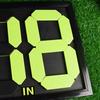 Soccer Substitution Board Printed Labels Flip Number Board Sports Gear Pvc Black For Training
