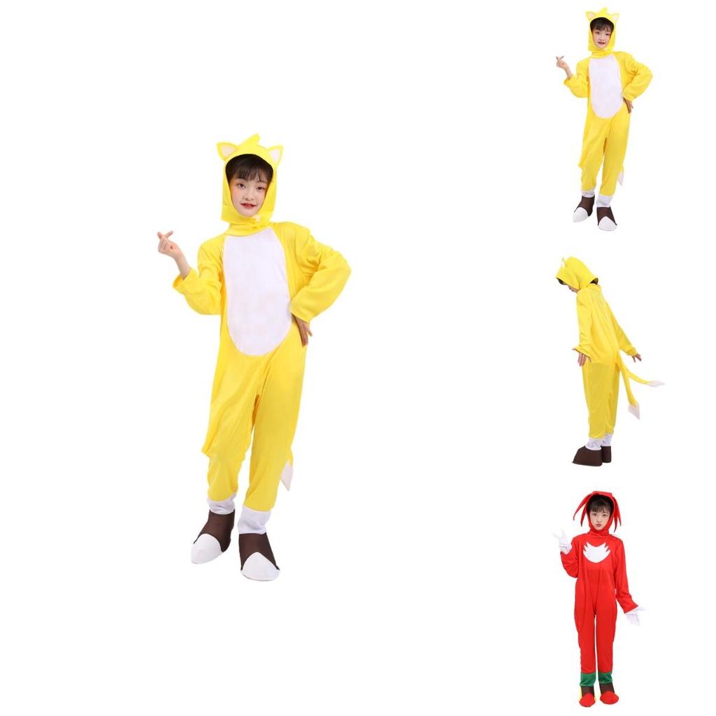 Super Stretch Sonic The Hedgehog Bodysuit Costume For Kids