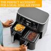 Air Fryer Rack Accessories for Ninja Dual Basket, 3 Layers, 304 Stainless Steel Stackable Bacon Air Fryer Accessories for Ninja AF300UK,