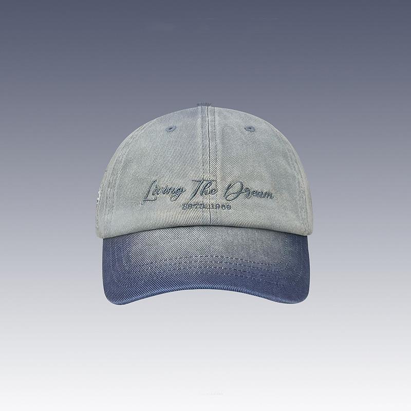 

Американские ретро бейсболки градиентного персиково-розового цвета для детской летней повседневной носки Универсальные бейсболки с вышивкой букв и солнцезащитным козырьком Тренд Adjustable