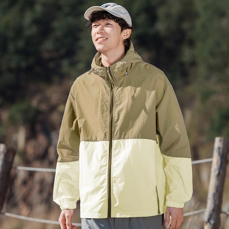Summer Jackets Men Windbreaker Coats Hooded Outwear Camping Sunscreen Clothing Hiking Fishing Wearing Men Sportwear