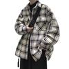 2025 Men's Versatile Plaid Jacket: Hong Kong & Korean Style Trendy Loose Fit for Teens, Spring/Autumn