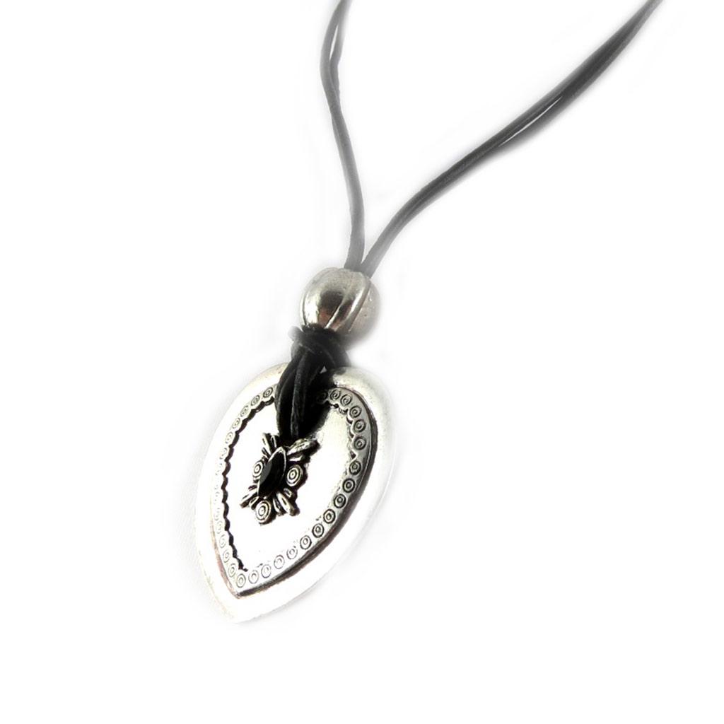 Les Trésors De Lily [D8880] - Silver 'Antik' Designer Necklace