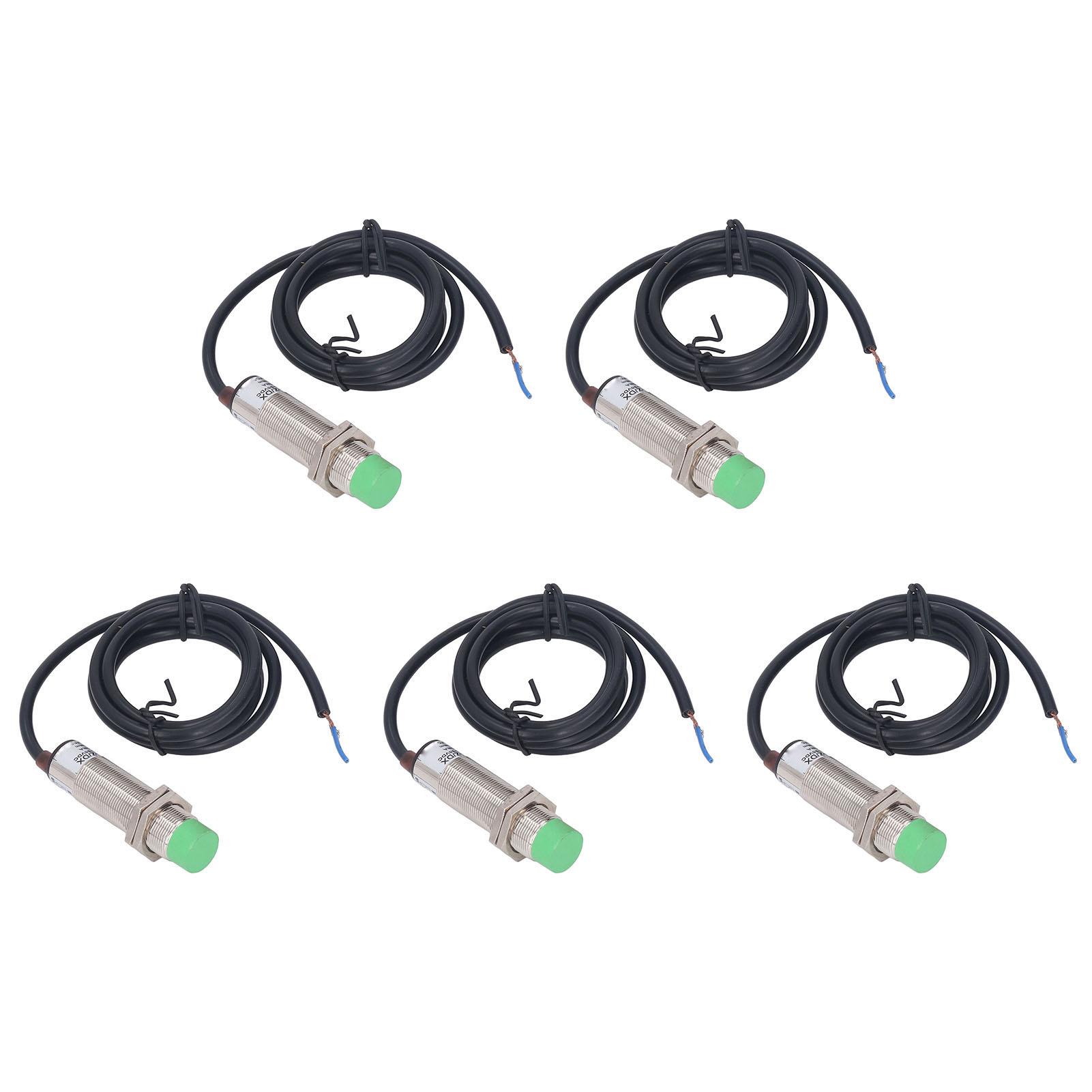 

M18 Индуктивный датчик приближения Бесконтактный Красный светодиод 2 провода Нормально закрытый бесконтактный переключатель 10‑36 В постоянного тока