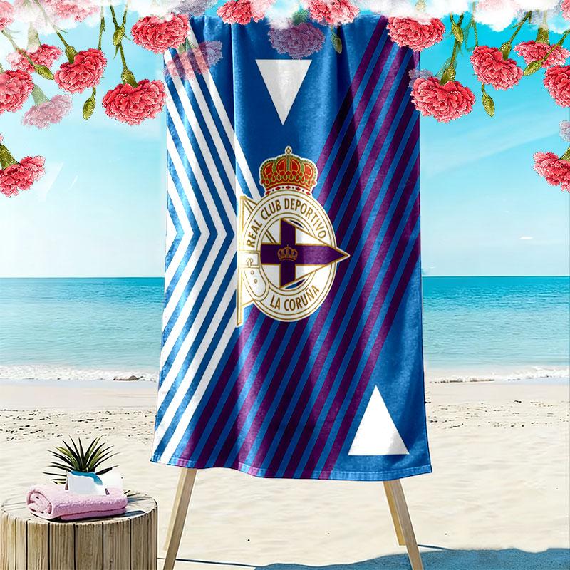 Deportivo logo Beach Towel, Large Soft Quick Dry Towel for Beach Camping Swimming