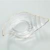 Ocean Series Gold Rimmed Seashell Glass Plate for Snacks & Desserts
