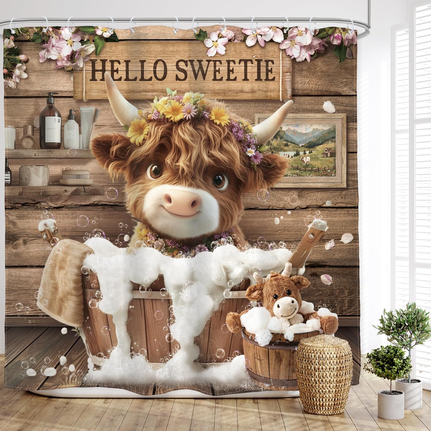 

Funny Dogs Shower Curtain Farmhouse Vintage Cute Hilarious Dachshund Puppy Pets Bathroom Set Bathroom Bath Soap Modern Bubbles 90x180CM