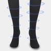 Fashion Stripe Pressure Socks Breathable Elastic Compress Zipper Socks Hosiery Comfortable Cycling Sports Socks Outdoor Exercise