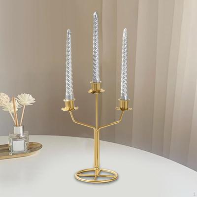3-armiger Kandelaber Kerzenhalter für Spitzkerzen Metall Kerzenständer Kerzenständer für Weihnachten