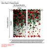 2pc,   Curtains Red Rose Durable 100% Polyester Fabric,Without Electricity Party Decorations Suitable for Daily Home Decoration