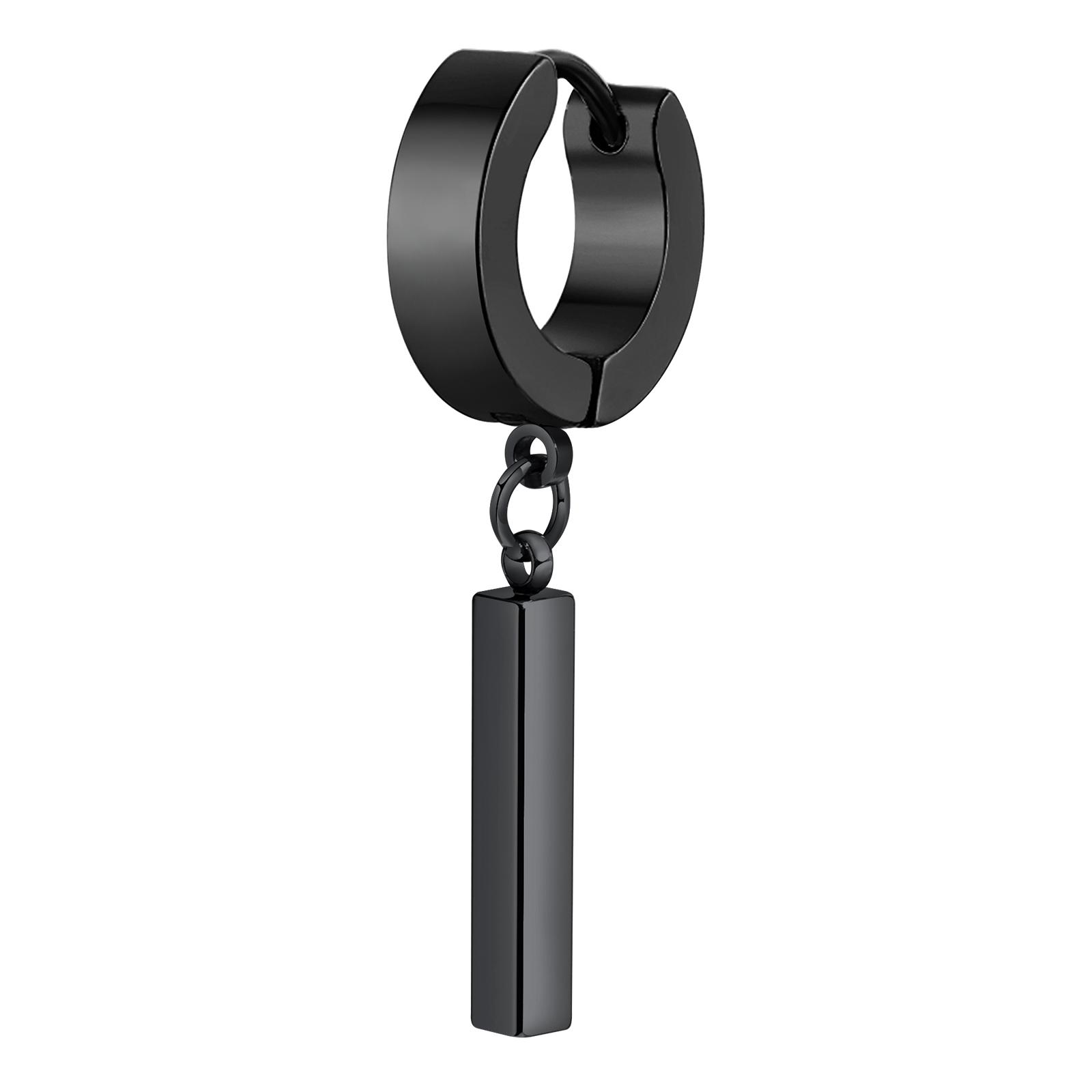 

Мужские Крутые Панк Заявление Геометрические Серьги-Кольца Хугги Подарки Циркон, Водонепроницаемая Нержавеющая Сталь Пирсинг Аксессуар для Ушей