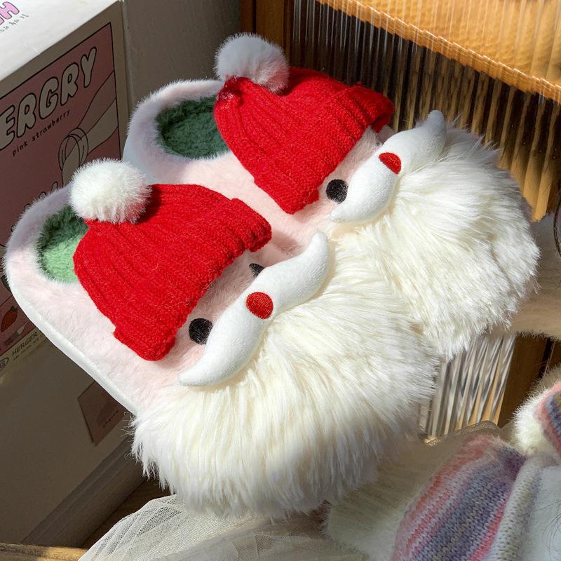 Funny clown couple cotton slippers new winter Internet celebrities cotton shoes indoor and outdoor wear thick soles increase