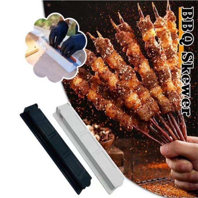 1PC Pinchos Fabricante de Kebab Pinchos para Barbacoa Pinchos para Barbacoa al Aire Libre Herramientas para Carne