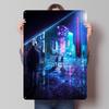 The City Watcher Tinplate Posters Customizable Wall Art Retro Vintage Metal Signs for Home Room Bar Accessories Desk Decor Items