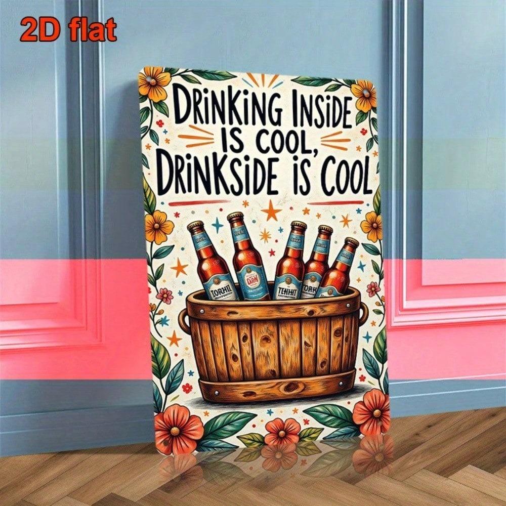 Vintage Metal Beer Sign Bar Wall Decor 8x12 Inch Garage Retro Poster