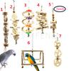 Various Bird Toy Set Parrot Hanging Bell Cage Toy Bird Swing Chewing Toys