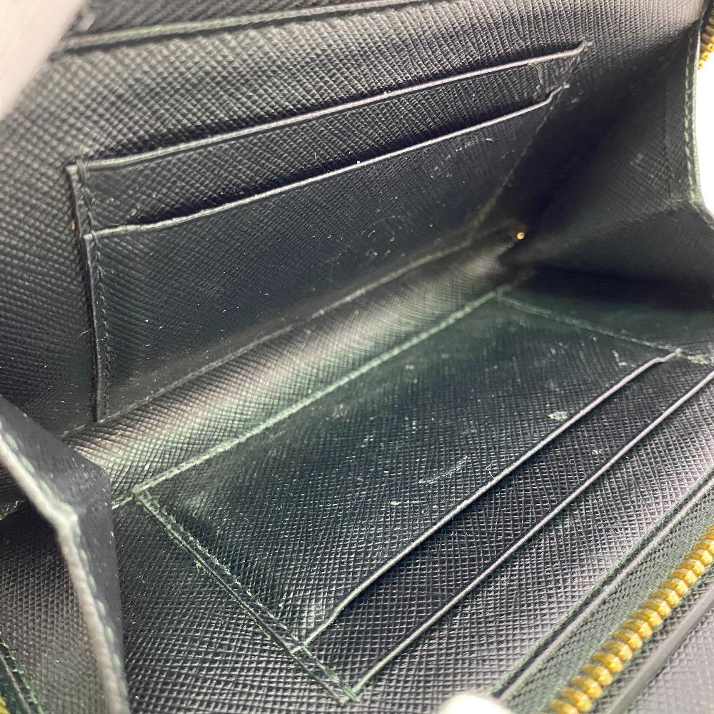 PRADA 1ZH048 Chain wallet leather Purse black leather Used