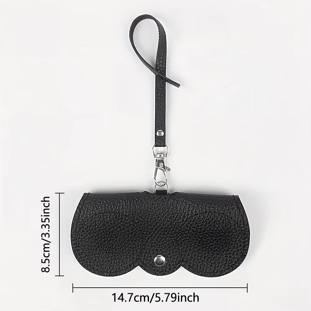 New Eyeglass Case For Case Leather Polychrome Portable Lightweight Hanging Protective Sunglasses Storage Bag Travel Accessory
