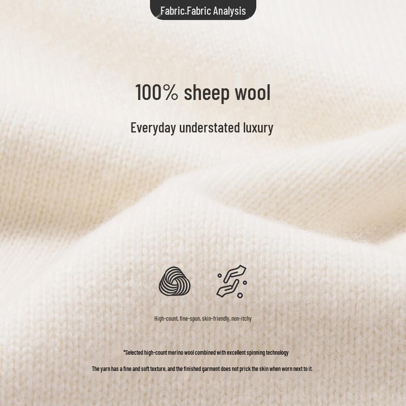 Navigare Women's Loose Wool Knit Sweater with Denim Splice