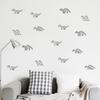 6Pcs Dinosaur Wall Stickers, Self-Adhesive Wall Decals, Removable Cartoon Dinosaur Stickers, Peel And Stick Wall Decals for Bedroom Living Room