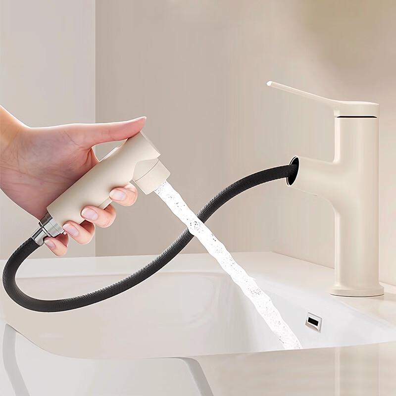 Xinfei Pull-Out Basin Faucet with Hot & Cold Water