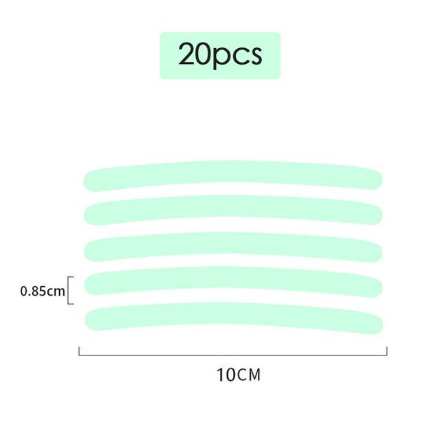 5/20pcs Car Wheel Hub Reflective Sticker Tire Rim Reflective Strips Luminous Sticker for Night Driving Car-Styling Accessories