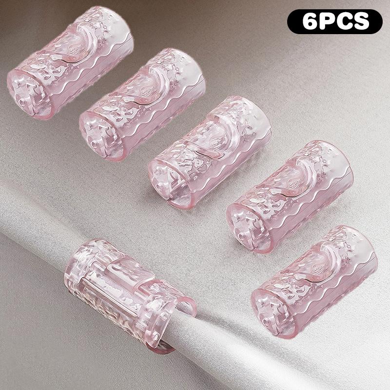 3/6PCS Needle-free Reusable Bed Sheet Grippers Invisible Non-Slip Fasteners Blanket Mattresses Clips Clothes Snack Photo Clips