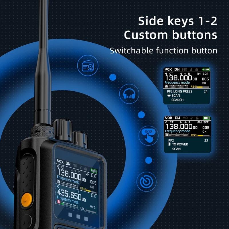 UV110D Walkie Talkie 1 Pieces Long Range Portable Handheld Talkie-walkie Blue-tooth Phone APP Programming Two Way Radio
