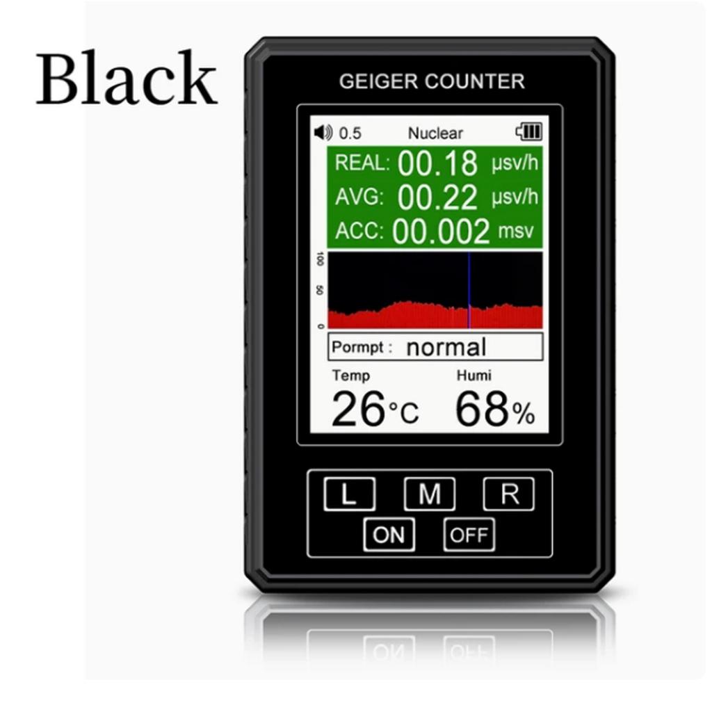 XR1 Pro Nuclear Radiation Detector Color Display Screen Geiger Counter Personal Dosimeter Marble Detector Beta Gamma X-ray