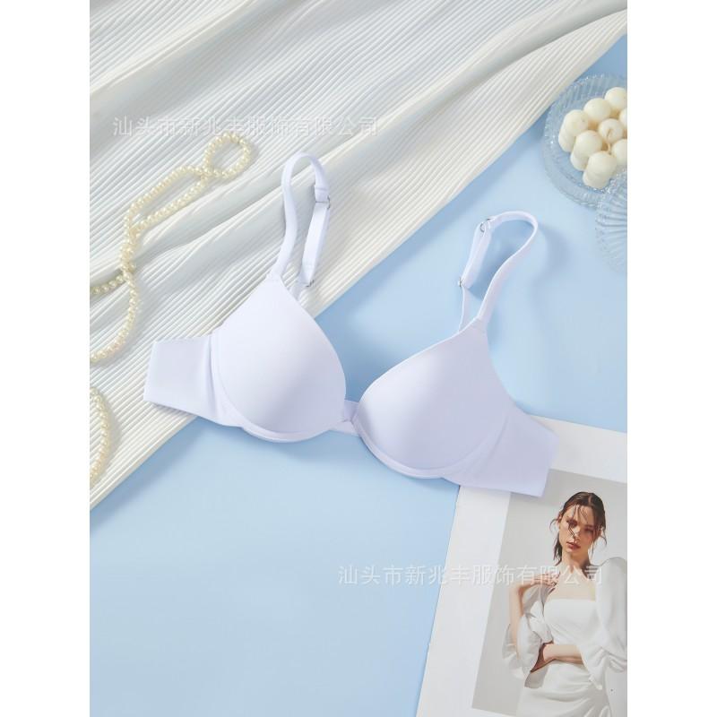 Womens Underwire Bra Push Up Adjustable Strap T-Shirt Daily Wear