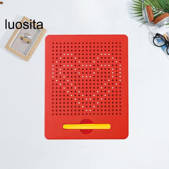 1 Set Kids Magnetic Drawing Board with 380/714 Steel Balls, Retractable Pen, Toddlers Early Education Dot Art Painting Pad, Children Boys Girls Gift