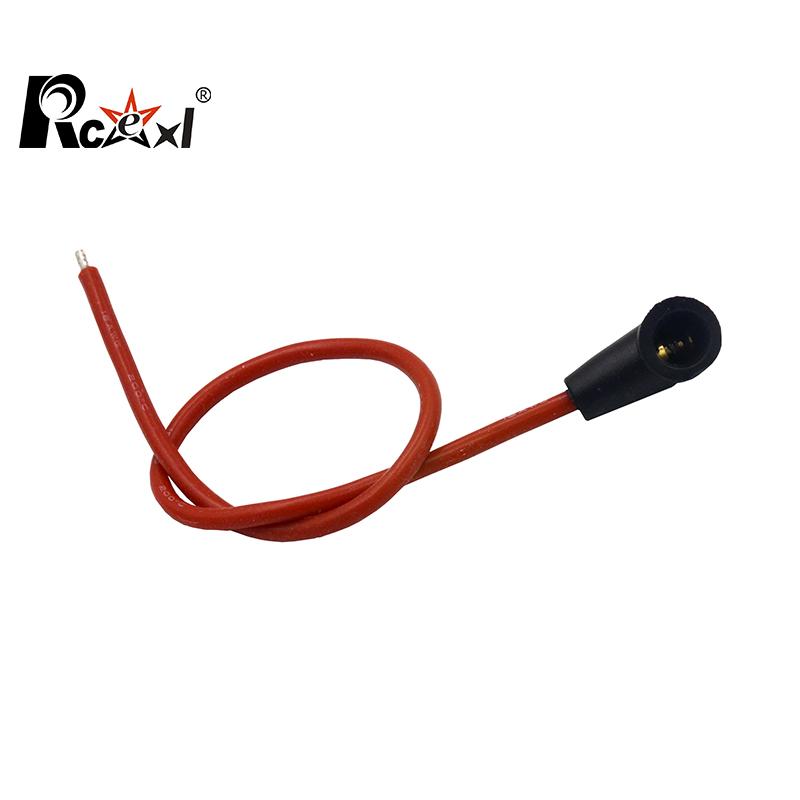 Rcexl Remote Controlled Nitro Engine Glow Plug with AWG 18 Silicone Wire Spring Self-Locking Structure