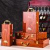 High-End Wooden Double Wine Gift Box with Piano Lacquer Finish