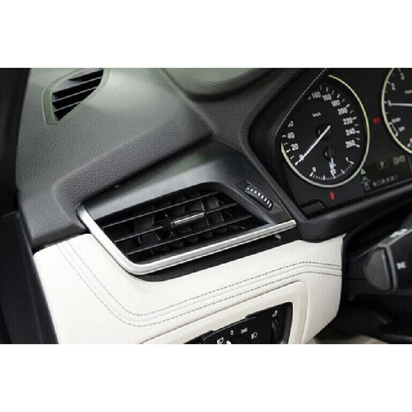 For BMW 2 Series Touring 15-19 Matte Silver Left And Right Air Outlet Vent Strip