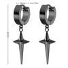 1Pair Vintage Star Gift for Women Stainless Steel Long Hanging Dangle Drop Piercing Earrings for Male Trendy Jewelry Y2k Decora