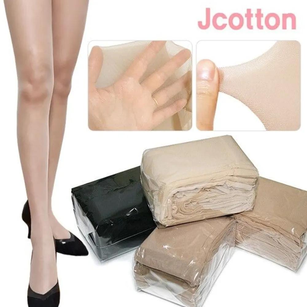 [J.Cotton] Выгодный набор из 10 пар колготок для студентов и офисных работников Black 10 sheets